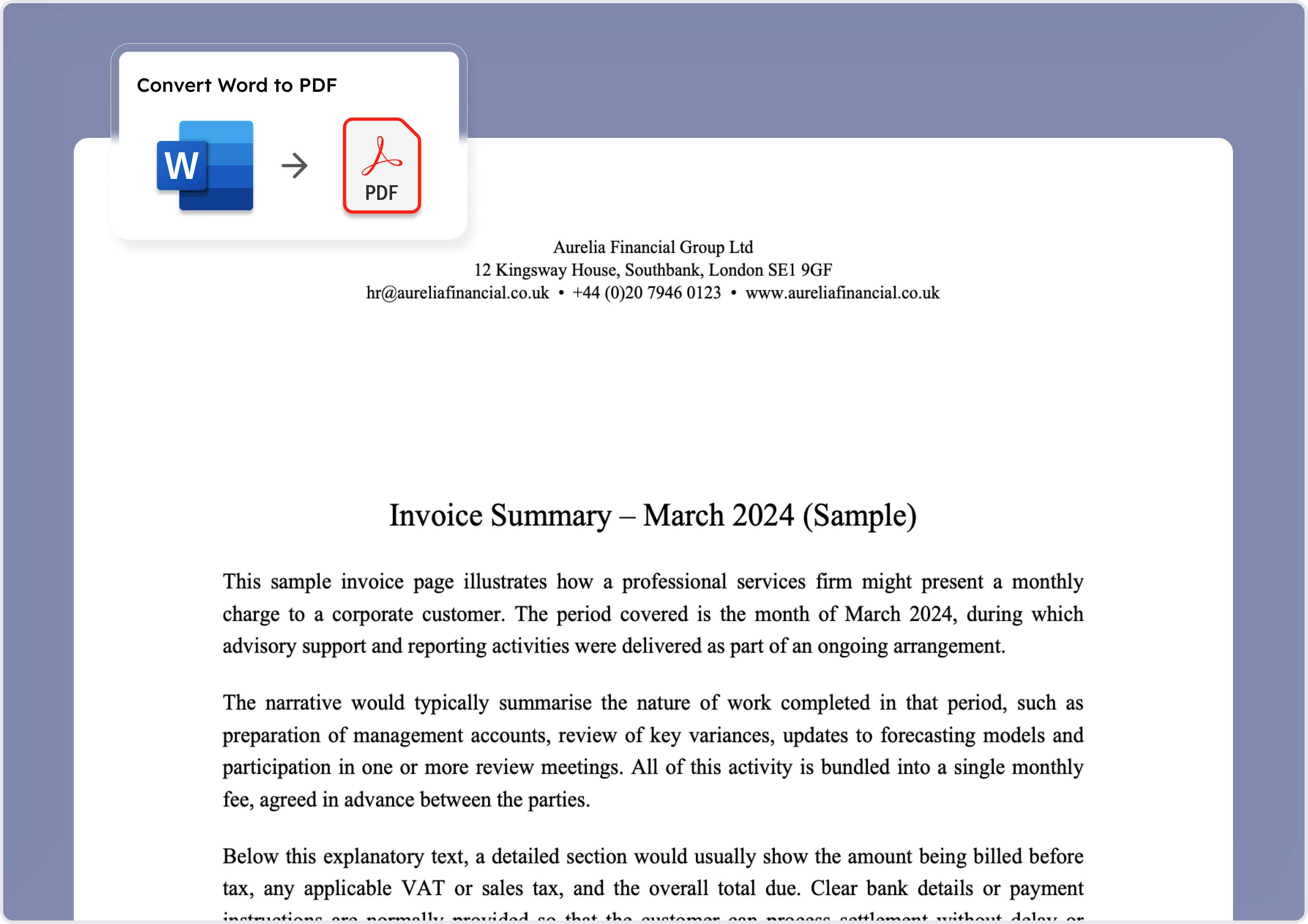 Word in PDF umwandeln